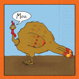Moo Turkey Beverage Napkins