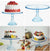 Blue Glass Footed Crystal Cake Stand