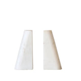 Marble Bookends White