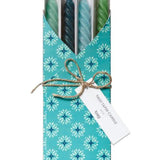 Blue Multi Twist Taper Candle