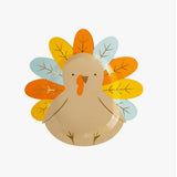 Harvest Turkey Shaped Paper Plate