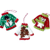 Ugly Christmas Sweater Felt Wool