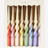 Rainbow Twist Taper Candles