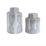Decorative Stoneware Ginger Jar