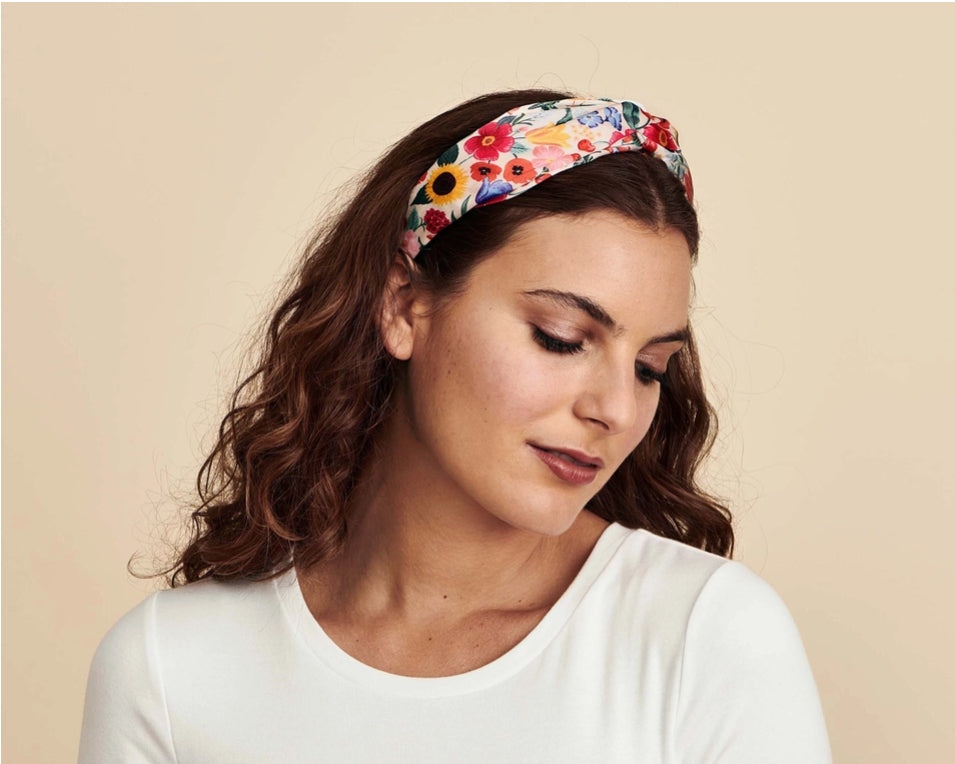 Flower Silk Headband