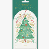 Golden Christmas Tree Over-size Tags