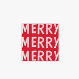 Merry Holiday Paper Cocktail Napkins