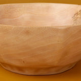 Kiln Mango Wood Curved Bowl, Large