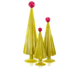 Pleated Tree- Chartreuse Fuschia