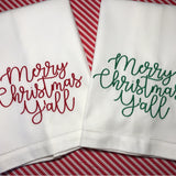 Merry Christmas Y’all Huck Towel