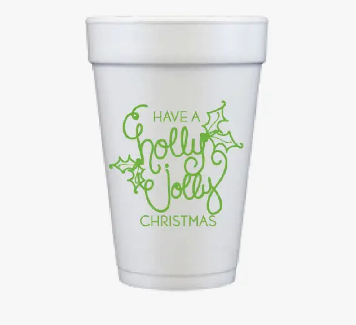 Foam Cups - Christmas