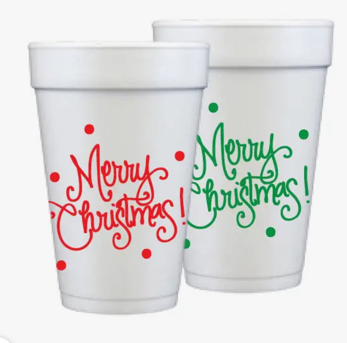Foam Cups - Christmas