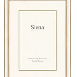 Siena White Enamel Golden Frame - 5”x7”