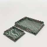 Green Marbled Tray