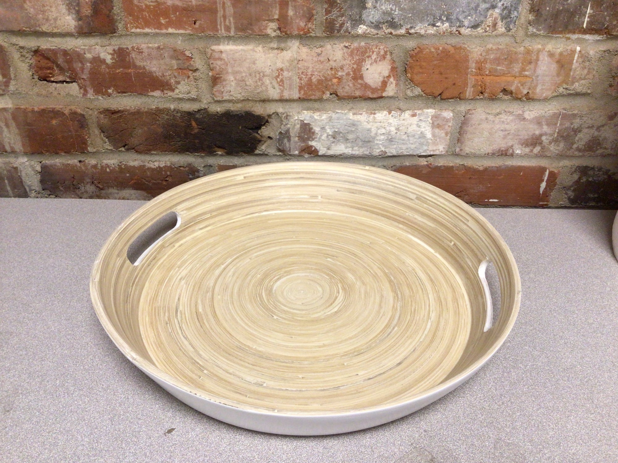 Bamboo Round Serving Tray