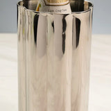 Sleek Stainless Groove Bottle Holder
