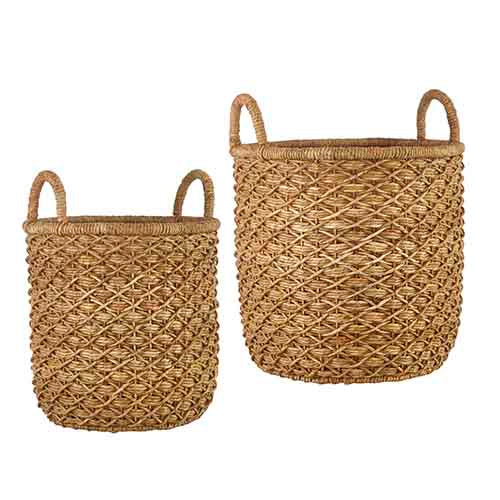 Large Woven Handle Basket