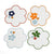 Floral Embroidered Linen Coaster