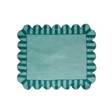 Embroidered Linen Scalloped Placemat