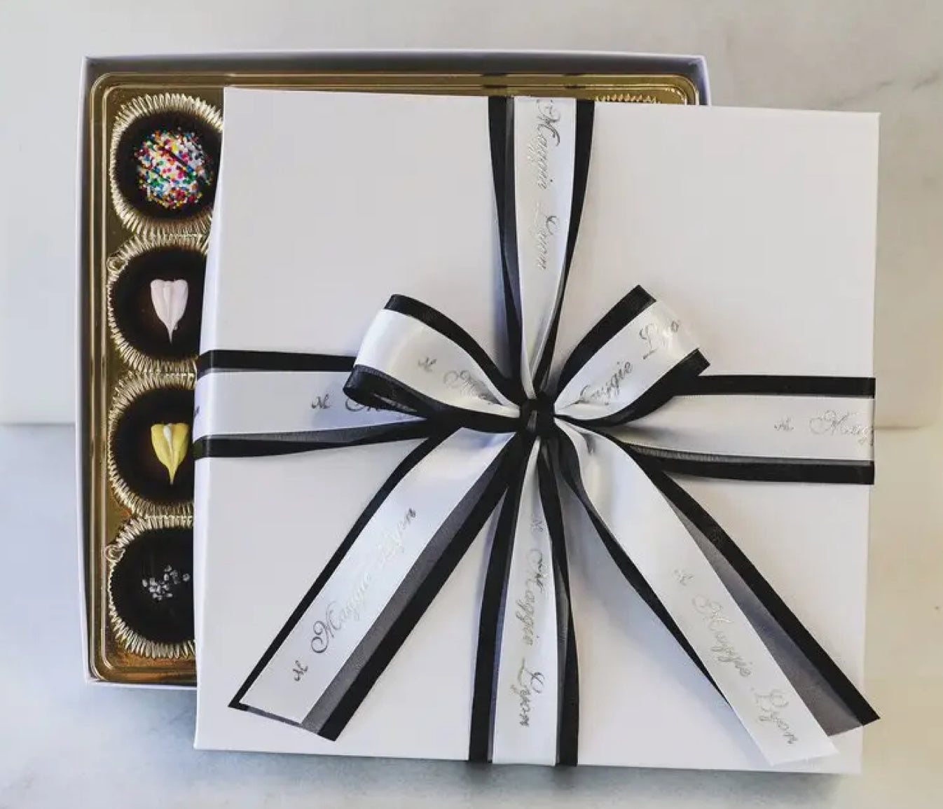 Assorted Truffled In White Gift Box 16 oz.