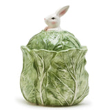 Easter Bunny & Cabbage Leaf Jar