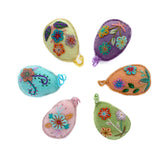 Egg Embroidered Wool Ornament