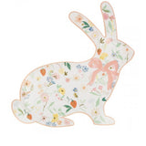Floral Bunny Plates