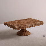 VIDA Rattan Rectangular Pedestal (Natural)