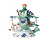 Ceramic Holiday Tree Decorated