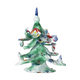 Ceramic Holiday Tree Decorated