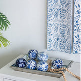 Blue & White Decorative Orb