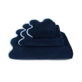 Scallop Navy/Blue Towels
