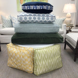 Designer Fabric Dog Bed-Dark Green