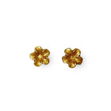 Gold Plated Flower Earrings