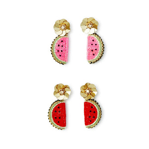 Watermelon Embellished Earrings