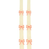 Pink Bow Taper Candles