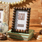 Hand Carved Bobbin Photo Frame