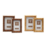Hand Carved Bobbin Photo Frame