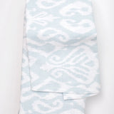 Blue Ikat Linen Tablecloth