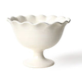 Signature White Ruffle Footed Trifle Bowl