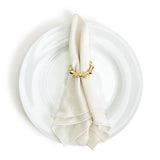 Golden Bamboo Napkin Rings (s/4)
