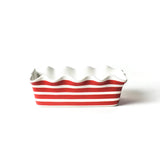 Red Stripe Ruffle Loaf Pan