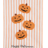 Jack-O-Lantern Beaded Towel