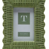 Green Wicker Weave Frame 5x7