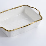 Rectangular Baking Dish with Gold