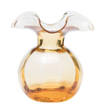 Hibiscus Glass Amber Bud Vase
