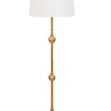 Belinda Three Leg Iron Floor Lame w/Gold Leaf Detail