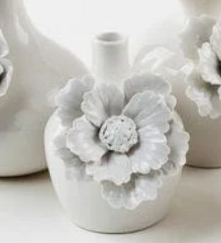 White Flower Vase
