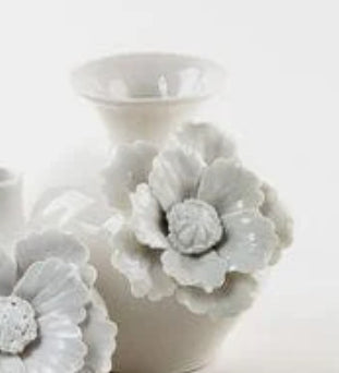 White Flower Vase