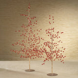 Beaded Glass Berry Tree - Red and Gold